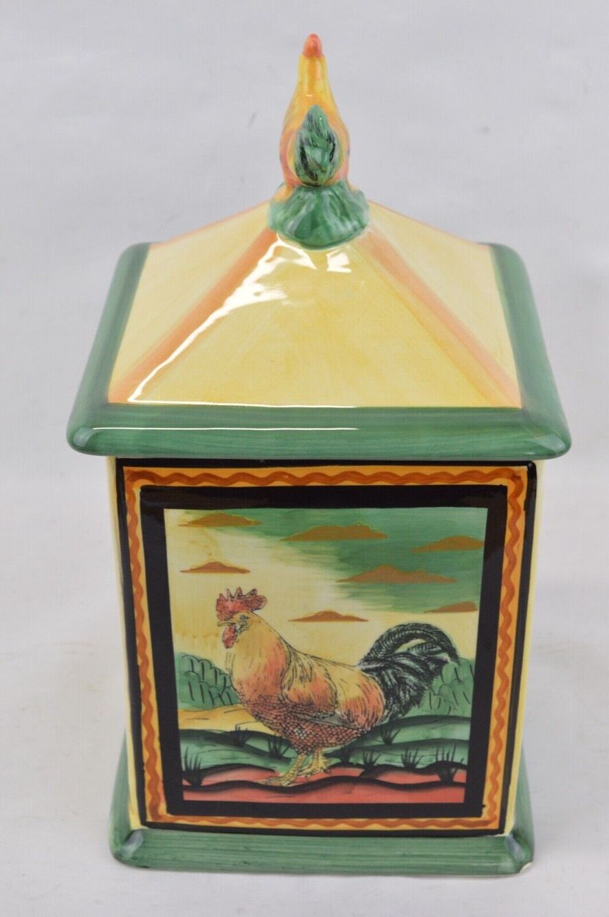 Ceramic Canisters Cookie Jar FRENCH COUNTRY ROOSTER Certified International